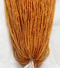 11/0 Czech Seed Bead Transparent Topaz 1/5/25/50/100 Full hanks Preciosa Ornella loose beads, mix beads, embroidery materials, craft supply