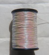 Iridescent Color Cord Dori Thread Beading Embroidery Braided Non-Stretch thread for Embroidery & Jewelry Making 0.6MM Width, 100 Meter/Roll
