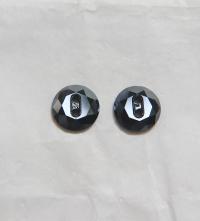 12 mm Vintage Swarovski Metallic Blue Button 2 holes 2/6/12/36 pieces Article 3014 Vintage Crystal Foiled