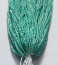 13/0 Hanks Charlotte True Cut Beads Crystal Mint Lining 1/5/25/50/100 Hanks 1.6mm jewellery rare glass beads, jewelry supply, native supply