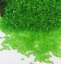 11/0 Charlotte true Cut Beads Transparent Light Kelly Green Loose Beads 10/20/50/250/500 Grams Native Beads Supplies
