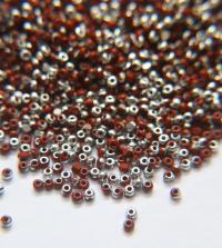 11/0 Charlotte true Cut Beads Patina Rust opaque Silver 10/20/50/250/500 Grams PREMIUM SEED Beads