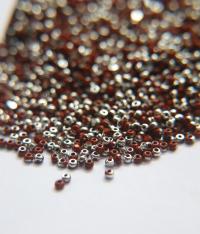 11/0 Charlotte true Cut Beads Patina Rust opaque Silver 10/20/50/250/500 Grams PREMIUM SEED Beads