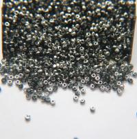 13/0 Charlotte Cut Beads Patina Transparent Black Diamond Silver 5/10/20/50/250/500 Grams glass beads, jewelry supply, findings, craft