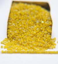 11/0 Charlotte true Cut Beads Patina Matt Yellow Aurore Boreale 10/20/50/250/500 Grams 1300 Pieces loose beads, embroidery materials