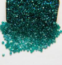 11/0 Charlotte Cut Beads Patina Transparent Teal Green Aurore Boreale 10/20/50/250/500 Grams PREMIUM MATERIALS