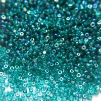 11/0 Charlotte Cut Beads Patina Transparent Teal Green Aurore Boreale 10/20/50/250/500 Grams PREMIUM MATERIALS
