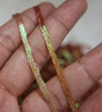 Unique Shiny Iridescent Cord String Thread Trim Jewelry Vintage Iridescent lace for wedding dresses Gift wraping & fancy item