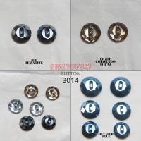 12 mm Vintage Swarovski Metallic Blue Button 2 holes 2/6/12/36 pieces Article 3014 Vintage Crystal Foiled