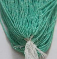 13/0 Hanks Charlotte True Cut Beads Crystal Mint Lining 1/5/25/50/100 Hanks 1.6mm jewellery rare glass beads, jewelry supply, native supply