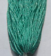 13/0 Hanks Charlotte True Cut Beads Crystal Mint Lining 1/5/25/50/100 Hanks 1.6mm jewellery rare glass beads, jewelry supply, native supply