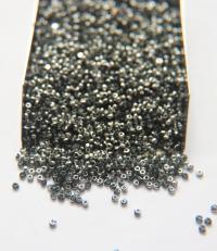 11/0 Charlotte true Cut Beads Patina Transparent Black Diamond Silver 10/20/50/250/500 Grams vintage findings, embroidery materials, craft