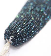 11/0 Hanks Charlotte Cut Beads Patina Jet Black Aurore Boreale 1/5/25/50/100 Hanks PREMIUM SEED BEADS, Native Supplies