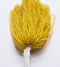 11/0 Hanks Charlotte Cut Beads Patina Matt Yellow Aurore Boreale 1/5/25/50/100 Hanks PREMIUM SEED BEADS, Native Supplies