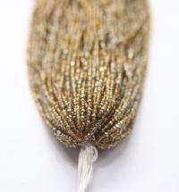 11/0 Hanks Charlotte Cut Beads Patina Transparent Light Topaz Silver 1/5/25/50/100 Hanks PREMIUM SEED BEADS, Native Supplies