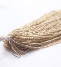 11/0 Hanks Charlotte Cut Beads Crystal Golden Honey 1/5/25/50/100 Hanks PREMIUM SEED BEADS, Native Supplies