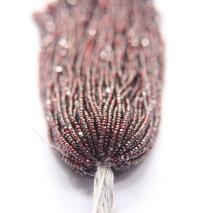 11/0 Hanks Charlotte Cut Beads Ionized Light Siam Transparent 1/5/25/50/100 Hanks PREMIUM SEED BEADS, Native Supplies