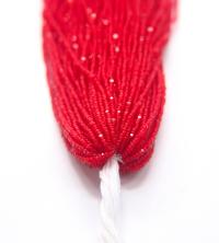 11/0 Hanks Charlotte Cut Beads MATT Light Ruby 1/5/25/50/100 Hanks 2.0mm glass beads, jewelry supply, findings, Native supply