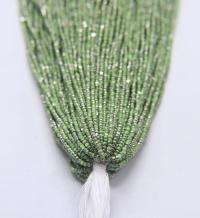 13/0 Hanks Charlotte Cut Beads Patina Opaque Light Green Silver 1/5/25/50/100 Hanks 1.6mm glass beads, jewelry supply, craft supply