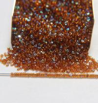 13/0 Charlotte Cut Beads Patina Topaz Aurore Boreale 5/10/20/50/250/500 Grams PREMIUM MATERIALS