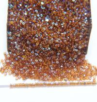 13/0 Charlotte Cut Beads Patina Topaz Aurore Boreale 5/10/20/50/250/500 Grams PREMIUM MATERIALS