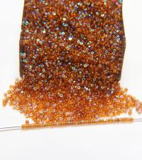 13/0 Charlotte Cut Beads Patina Topaz Aurore Boreale 5/10/20/50/250/500 Grams PREMIUM MATERIALS