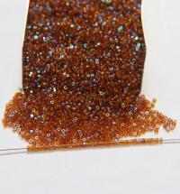 13/0 Charlotte Cut Beads Patina Topaz Aurore Boreale 5/10/20/50/250/500 Grams PREMIUM MATERIALS