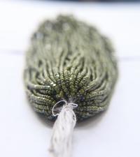11/0 Hanks Charlotte Cut Beads Ionized Opaque Olivine 1/5/25/50/100 Hanks PREMIUM SEED BEADS, Native Supplies