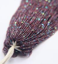 11/0 Hanks Charlotte Cut Beads Patina Transparent Amethyst Aurore Boreale 1/5/25/50/100 Hanks PREMIUM SEED BEADS, Native Supplie