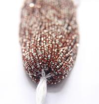 11/0 Hanks Charlotte Cut Beads Patina Patina Rust opaque Silver 1/5/25/50/100 Hanks PREMIUM SEED BEADS, Native Supplies