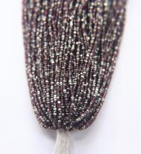 11/0 Hanks Charlotte Cut Beads Patina Transparent Amethyst Silver 1/5/25/50/100 Hanks PREMIUM SEED BEADS, Native Supplies