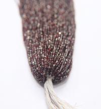 13/0 Hanks Charlotte Cut Beads Patina Transparent Ruby Silver 1/5/25/50/100 Hanks 1.6mm glass beads, jewelry supply, craft supply