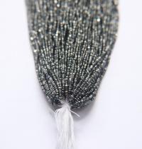 13/0 Hanks Charlotte Cut Beads Patina Transparent Black Diamond Silver 1/5/25/50/100 Hanks 1.6mm glass beads, jewelry supply, craft supply