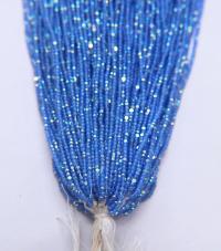 13/0 Hanks Charlotte Cut Beads Patina Premium Medium Sapphire Opal Aurore Boreale 1/5/25/50/100 Hanks 1.6mm glass beads, native supplies