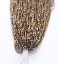 13/0 Hanks Charlotte Cut Beads Patina Light Smoke Topaz Silver 1/5/25/50/100 Hanks 1.6mm glass beads, jewelry supply, craft supply
