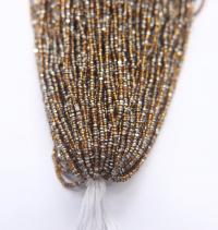 13/0 Hanks Charlotte Cut Beads Patina Light Smoke Topaz Silver 1/5/25/50/100 Hanks 1.6mm glass beads, jewelry supply, craft supply