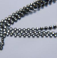 16ss Swarovski 2088 Chain Flat Back Crystal 4mm 0.5/1/2/5 Meters Vintage Black Settings Wedding Supplies|Jewelry Making