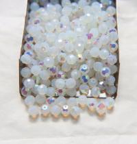5mm Precisoa White Opal Aurore Boreale Faceted Round Beads 6/12/36/172/44/288/720 Pieces