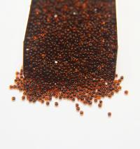 11/0 True cuts Charlotte Beads Light Orange Jet Lined 10/20/50/250/500 Grams PREMIUM SEED BEADS, Native Supply
