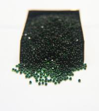 11/0 True cuts Charlotte Beads Green Jet Lined 10/20/50/250/500 Grams PREMIUM SEED BEADS, Native Supply