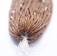 11/0 Hanks Charlotte Cut Beads Ionized Opaque Light Orange 1/5/25/50/100 Hanks PREMIUM SEED BEADS, Native Supplies
