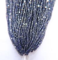 11/0 Hanks Charlotte Cut Beads Ionized Transparent Royal Blue 1/5/25/50/100 Hanks PREMIUM SEED BEADS, Native Supplies