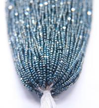 11/0 Hanks Charlotte Cut Beads Ionized Opaque Slate Blue 1/5/25/50/100 Hanks PREMIUM SEED BEADS, Native Supplies