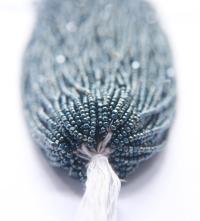 11/0 Hanks Charlotte Cut Beads Ionized Opaque Slate Blue 1/5/25/50/100 Hanks PREMIUM SEED BEADS, Native Supplies