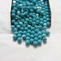 5mm Precisoa Turquoise Aurore Boreale Faceted Round Beads 6/12/36/172/44/288/720 Pieces