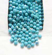 5mm Precisoa Turquoise Aurore Boreale Faceted Round Beads 6/12/36/172/44/288/720 Pieces