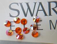 10mm SWAROVSKI 6428 Rivoli Crystal Pendant Beads in (8 Colors) 2/4/24/72/144 Pieces