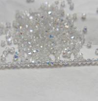 4mm Crystal Side hole Aurore Boreale Swarovski Bicone Cuts beads AB 36/72/144/432/720 Pieces embellishment couture