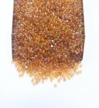 11/0 Charlotte Cut Beads Patina Light Topaz Transparent Aurore Boreale 10/20/50/250/500 Grams PREMIUM MATERIALS