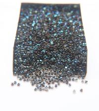11/0 Charlotte true Cut Beads Patina Jet Lined Aurore Boreale 10/20/50/250/500 Grams 1300 Pieces loose beads, embroidery materials